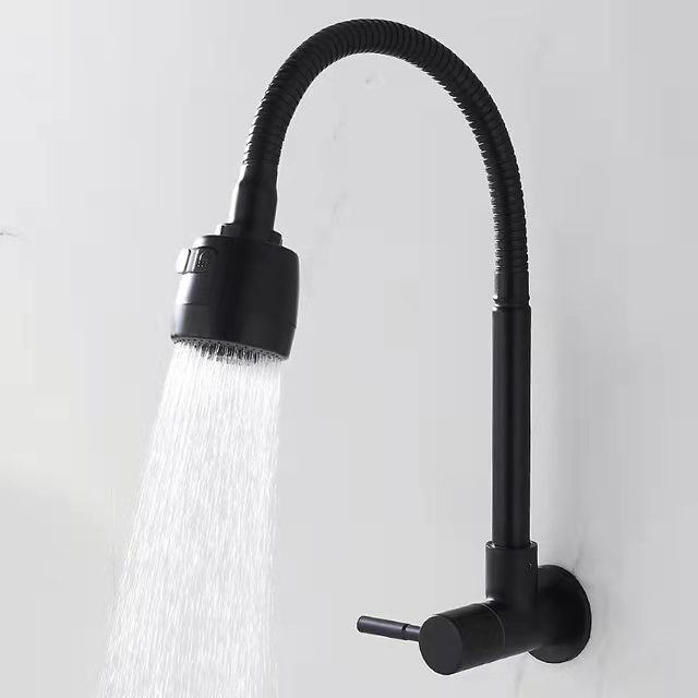 Grifo de Agua Fría para Cocina SUS304 Polipropileno Antisalpicaduras para Cocina