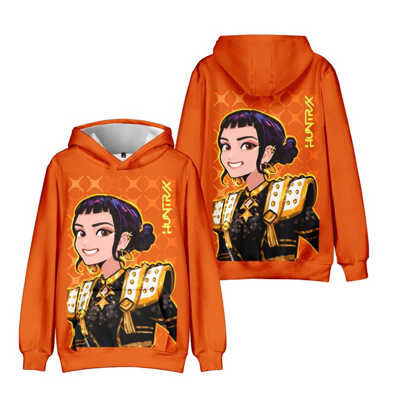 K-Pop Hunters 3D Printed Hooded Sweatshirt for Adults and Kidsren, Factory Direct Sale