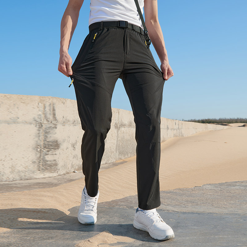 Travel thin elastic climbing trousers for men and women