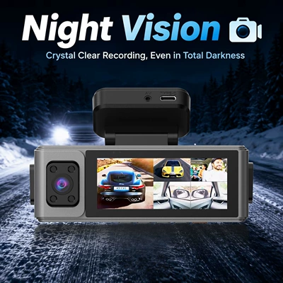 Cross-border five-lens dashcam with Driving recorder