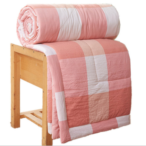 Simple washed cotton summer cool quilt summer air conditioning quilt summer quilt unprinted style Japanese quilt gift thin quilt wholesale