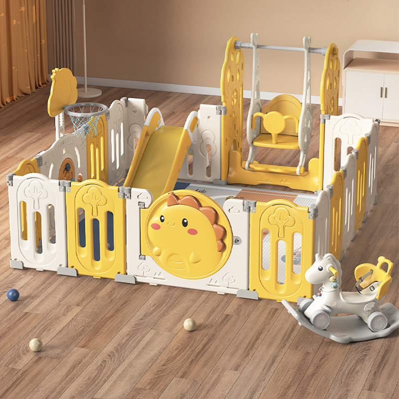 Playpen for children, indoor play area for babies, crawling mat, baby safety gate