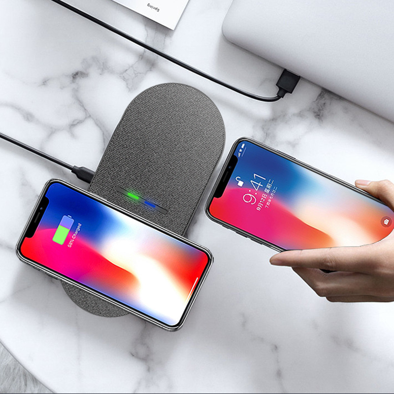 New fabric wireless charger multi-functional three-in-one 15W wireless fast charge for Apple 14 dual charge