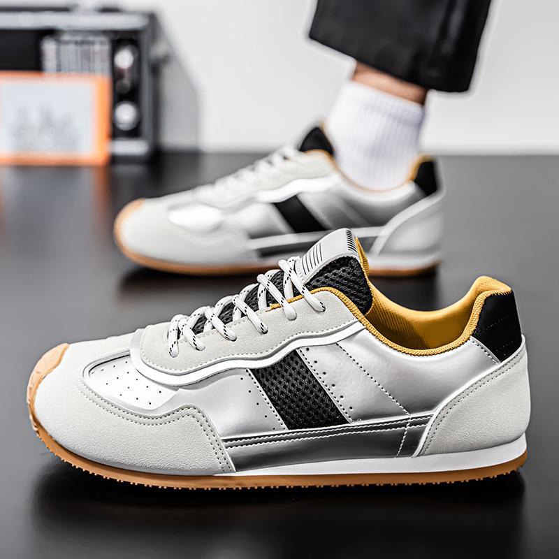 Zapatos zapatos de hombre 2025 nuevo estilo de suela blanda todo fósforo zapatos de entrenamiento alemanes de hombre tendencia deportes y ocio Forrest Gump zapatillas de deporte