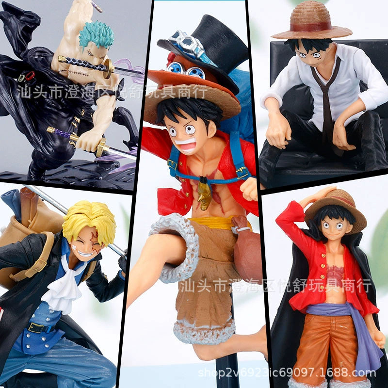 Фигура Luffy из PVC — коллекционная игрушка One Piece, несколько поз и выпусков, в пакетике или на окне