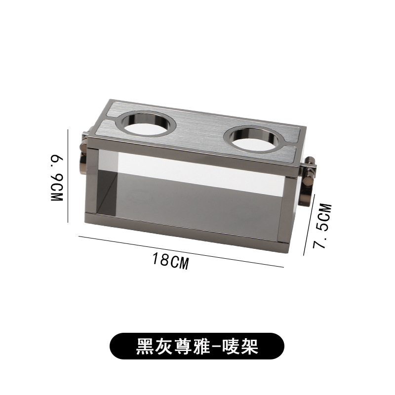 Negro y gris zunya - estante de micrófono (negro)