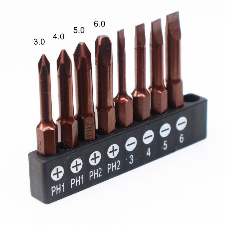 6.35批头组合套装S2铬钒钢起子十字一字