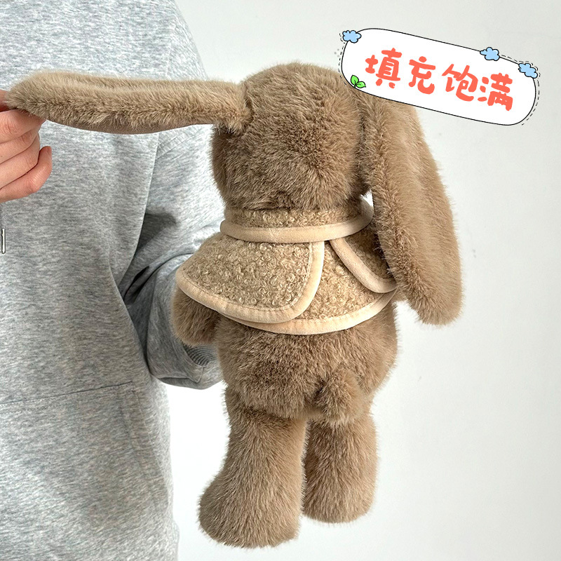 Nuevo chal conejo juguetes de peluche para dormir con muñecas tranquilizadoras lindas muñecas de trapo muñecas de tijera muñecas al por mayor