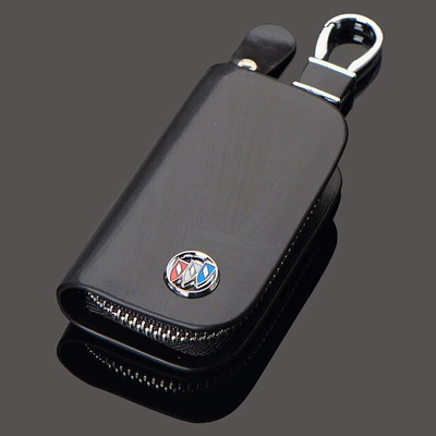Car key bag, Case, High-Quality Material Car Keychain - buick-wood-grain-black