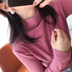 Women's Half-High Collar Autumn Top with Ion-Activated Heat-Generating Double-Sided Velvety High-Elastic Long-Sleeve Warm Clothing for Autumn and Winter
