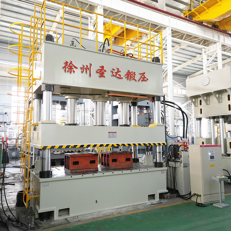 徐州圣达800T树脂U型排水沟模压液压机1500吨SMC排水槽成型油压机