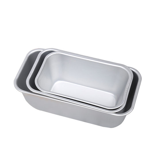 Aluminum Alloy baking brownie mold snow square shell Toast Box rectangular cake mold small toast bread mold