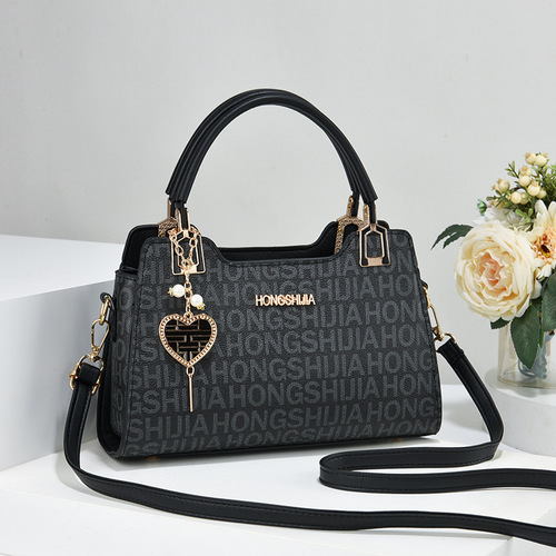 Leisure and elegant mid-aged mother bag for ladies, handbag for commuting, large capacity,  new fashion, versatile crossbody bag
