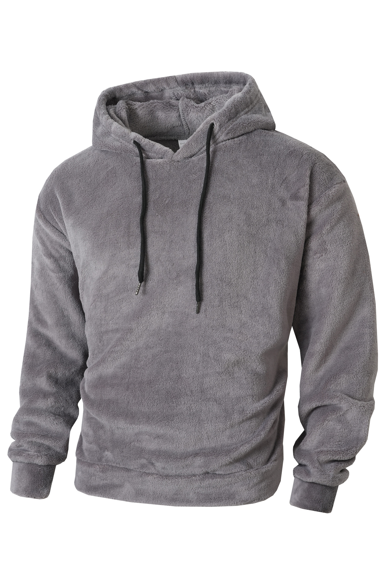Men's Winter Hooded Sweatshirt Fleece-lined Pullover Oversized_voghion.com