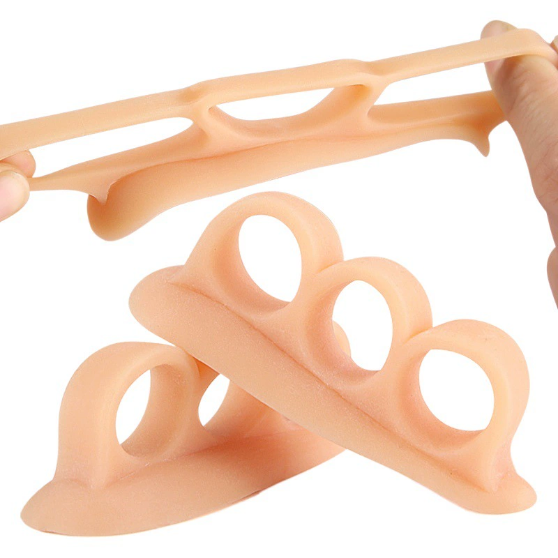 Корректор для вальгусной деформации стопы с 3 отверстиями, разделитель для сросших пальцев, ортопедическая коррекция для изогнутых и деформированных пальцев