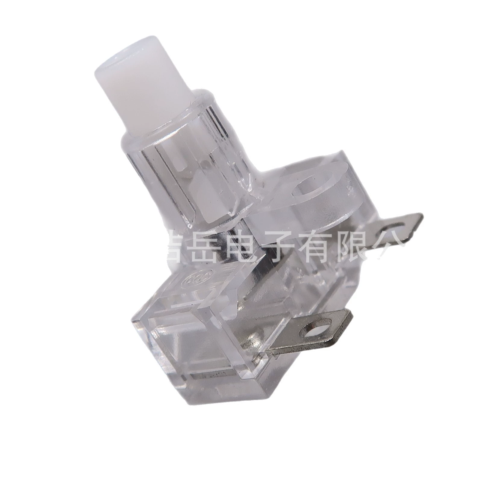 Switch key, white transparent button, 250v