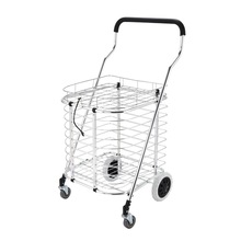 义乌广州厂家批发604铝购物车便携式带盖折叠手推车轻便买菜拉车