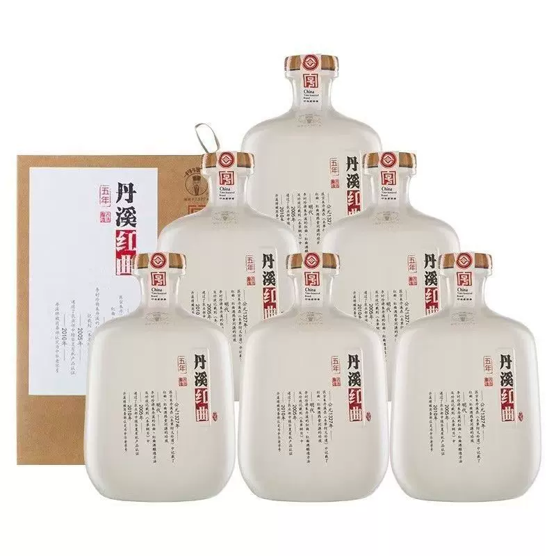 丹溪5年红曲黄酒无添加焦糖色黄酒中华老字号750ML1瓶礼盒装