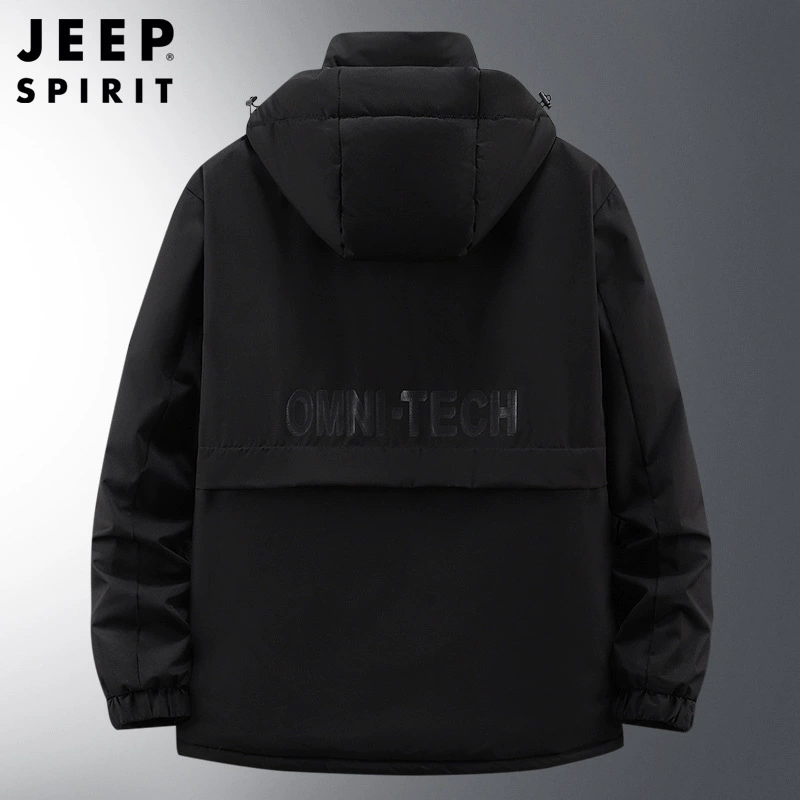 Jeep мужское туристическое худи для отдыха, ветрозащитная стеганая куртка, 2023, большой размер