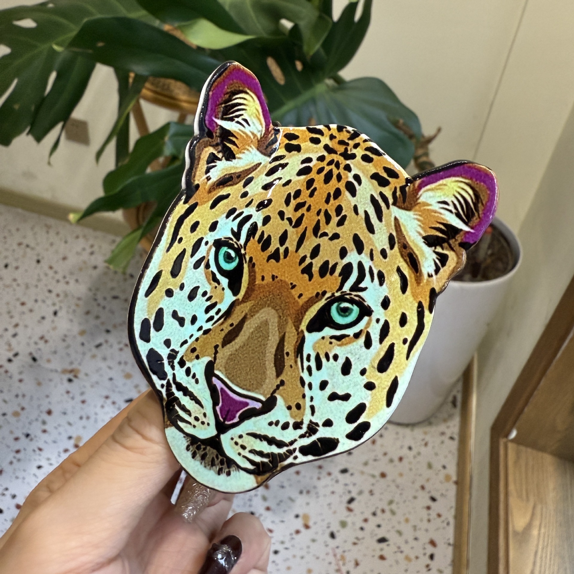 54g Weight Hair Claws Hair Accessories Type 1 Piece Quantity Casual, Daily Occasion Acrylic Material Lion, Jaguar, Tiger Pattern All Seasons Season Women's Gender Novelty Style Novelty Women's Lion Jaguar Tiger Arylic Hair Claws 2