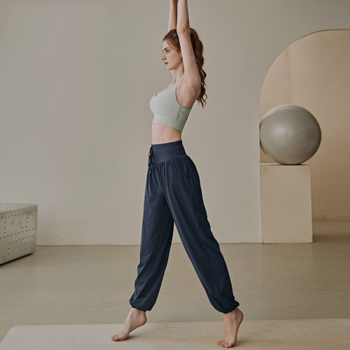 Loose-fitting women's autumn sports pants: professional running & fitness high-waisted casual drawstring sweatpants with elastic waist, perfect for yoga and summer wear