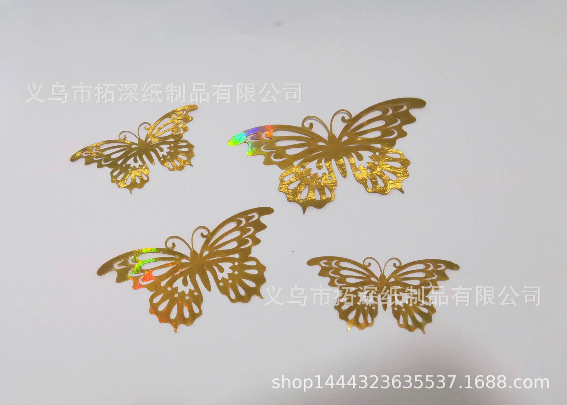 Серебряные трехмерные двусторонние металлические украшения на стену, 3D