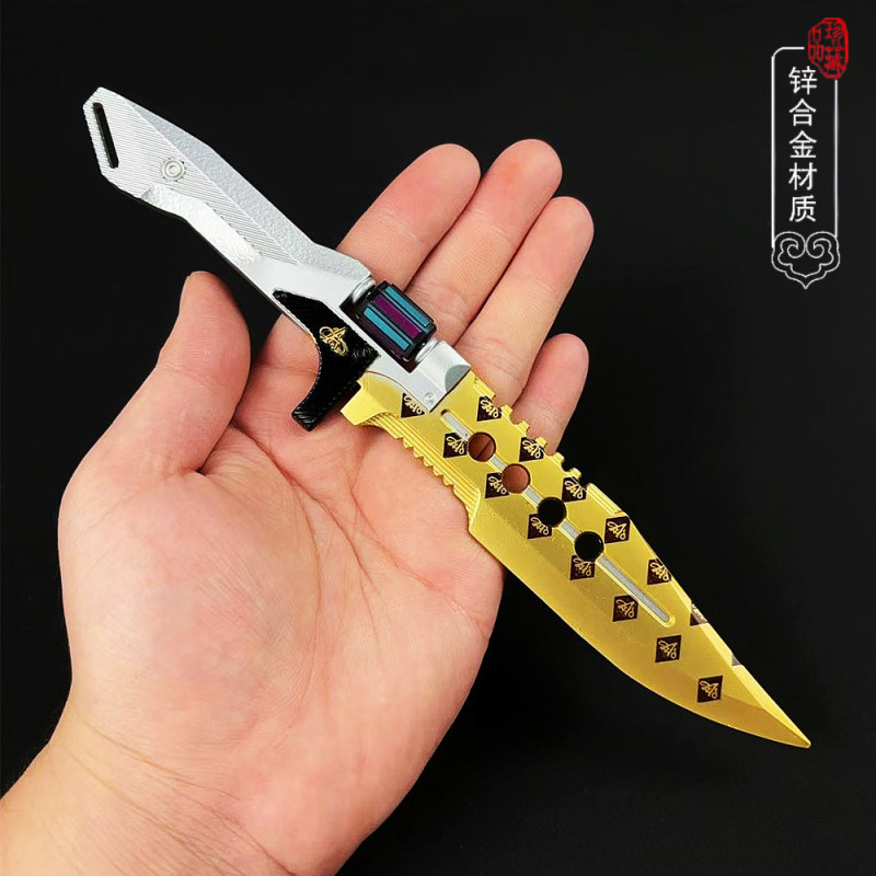 暗区游戏周边赢家通吃小刀合金模型金属摆件可旋转饰品武器玩具|undefined