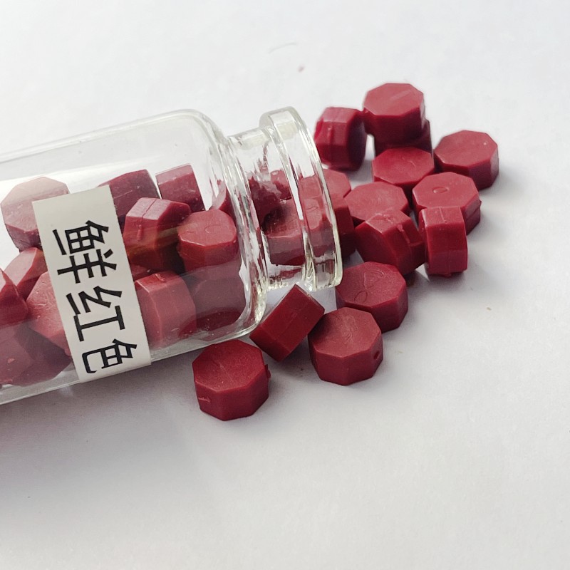 Macaron en caja de 50 colores, cera de pintura de fuego de color mixto, cera de botella granular mate, 60g, peso neto, aproximadamente 38g, sobre, cera sellada