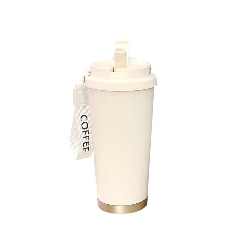Q版第五人格保温杯新款男女不锈钢便携咖啡杯双饮口吸管杯520ml|undefined