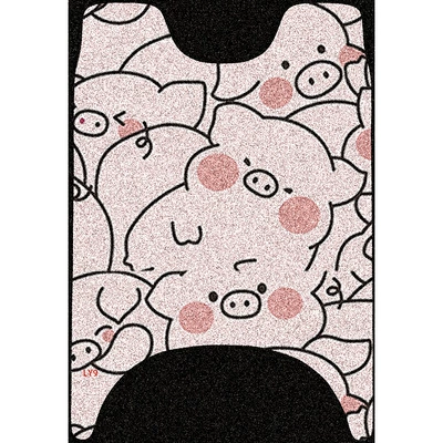 Electric Vehicle Foot Mat Decoration, Electric vehicle foot mat - piggy