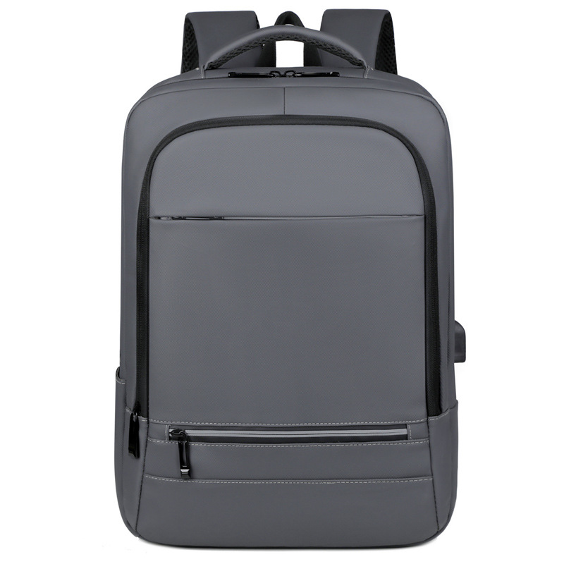 Mochila recargable USB de negocios para hombres transfronterizos Bolso de computadora multifuncional de viaje de ocio de gran capacidad al por mayor
