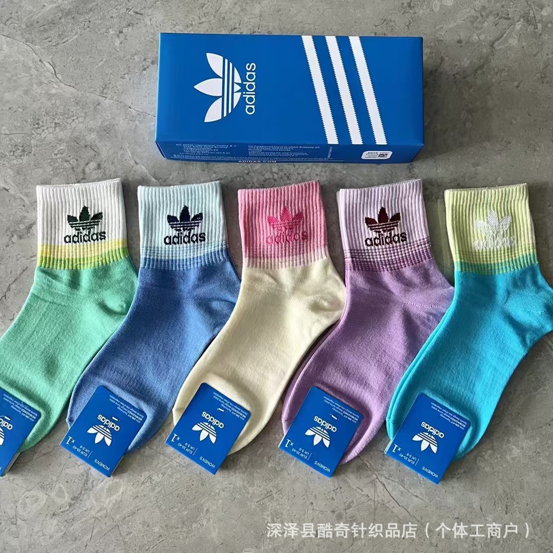 Lulu lulu caja de regalo 5 pares de ganchos pequeños en caja baja boca poco profunda transpirable hombres y mujeres calcetines deportivos al por mayor