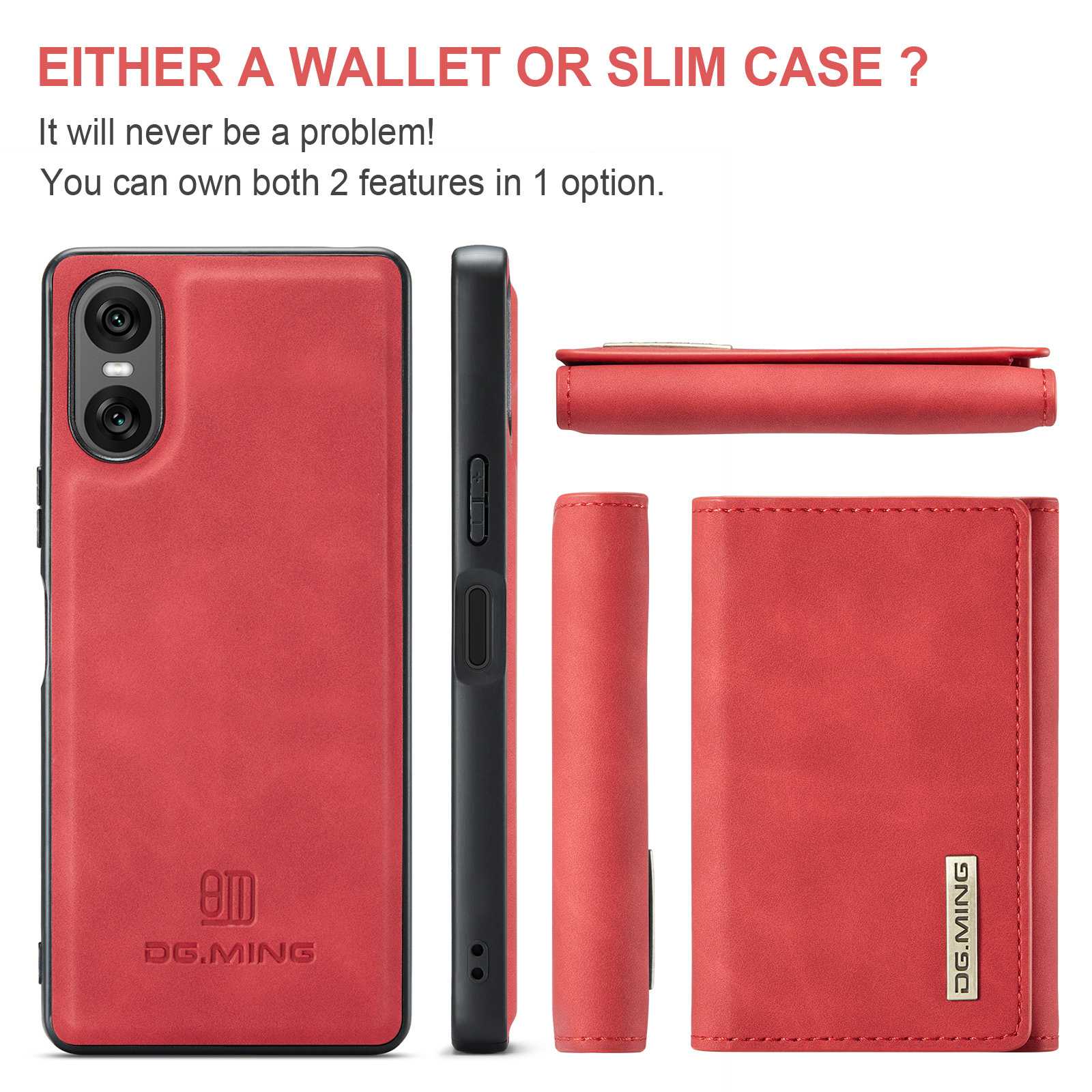 M1 for Sony Xperia 10 VI Protective Case Xperia 1VI Magnetic Split Wallet Phone Case 2024_voghion.com