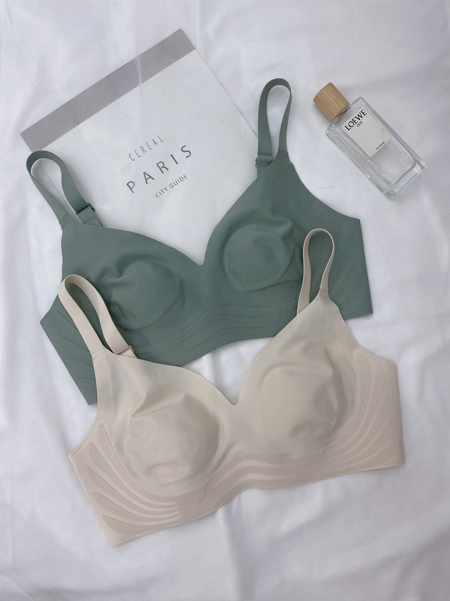 Orejas de conejo ropa interior de mujer inalámbrico micro push-up delgado pecho grande pequeño sujetador de sueño colección de senos anti-flacidez 882