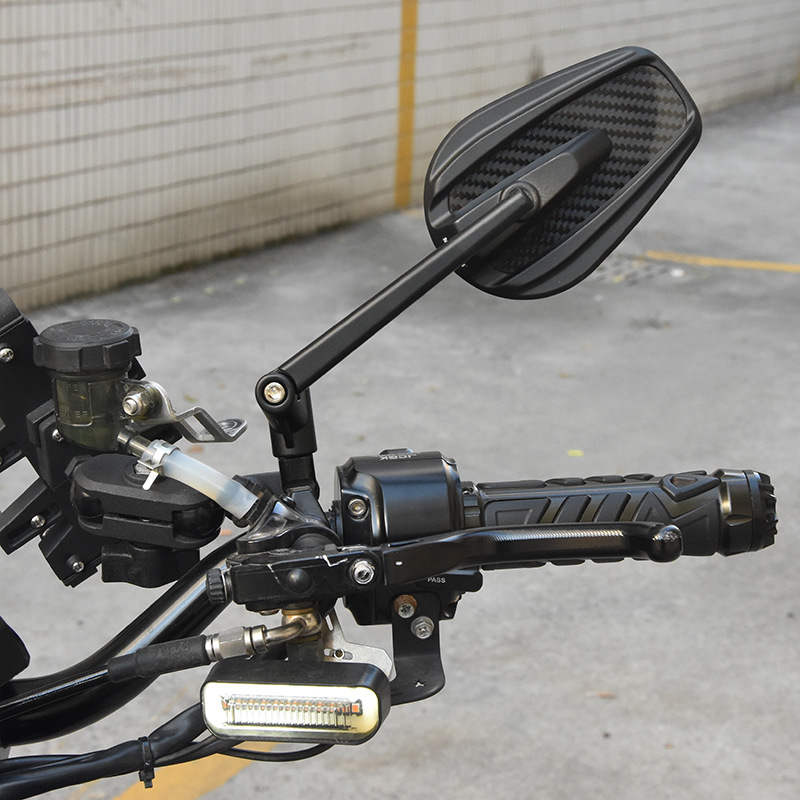 Suitable for No. 9 calf u2/u + B 009 UBE electric car motorcycle modified carbon fiber rearview mirror reflector