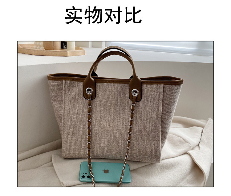 Simple Canvas Fashion Shoulder Bag display picture 27