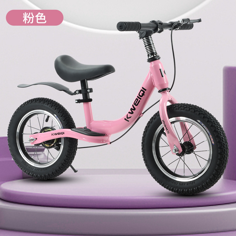 Bicicleta de equilibrio para niños con pedal, bicicleta de dos ruedas de 2 - 6 - 10 años, neumático para bicicleta sin pedal