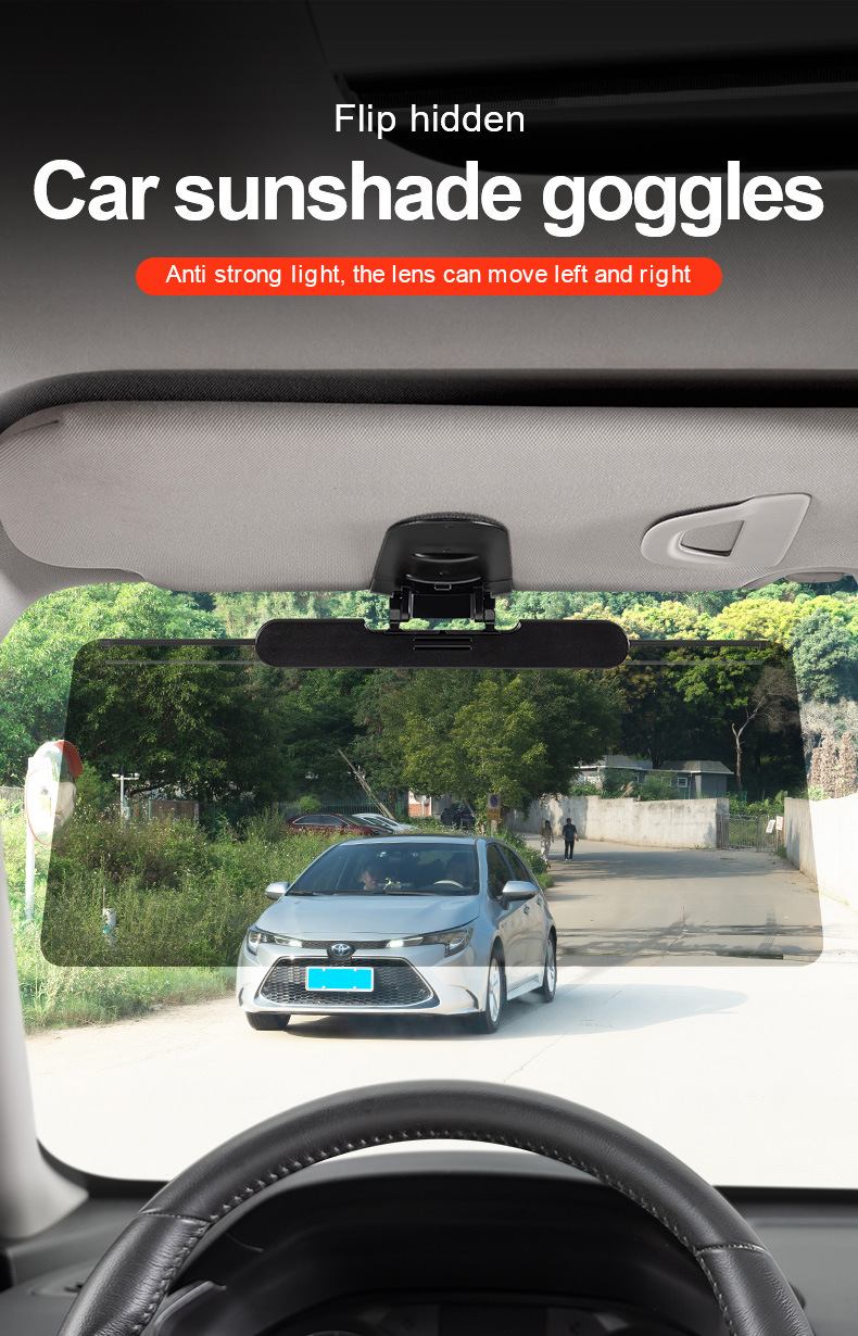 Car Anti-Glare Sun Visor, Day and Night Anti-Dazzle Car Goggles, Anti-High Beam Artifact for Night Driving