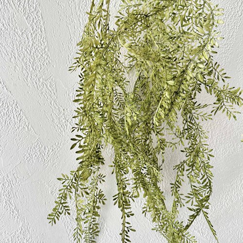 Simulation Hanging Rattan Artificial Willow Vine Home Living Room Soft Decor Plant Ornaments in Green Shades for Wedding Ceiling Floral Arrangements