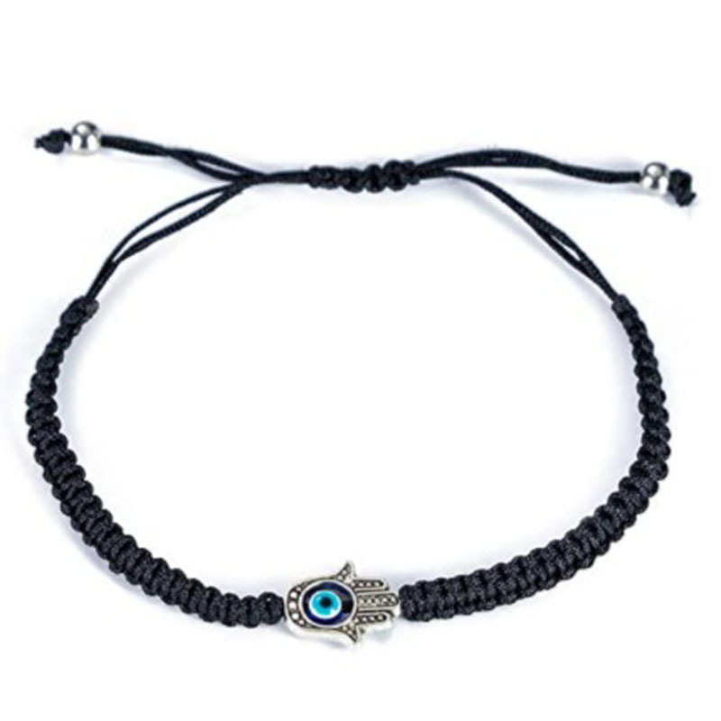 Ethnic Style Devilu0027S Eye Alloy rope Knitting Unisex Bracelets 1 Set