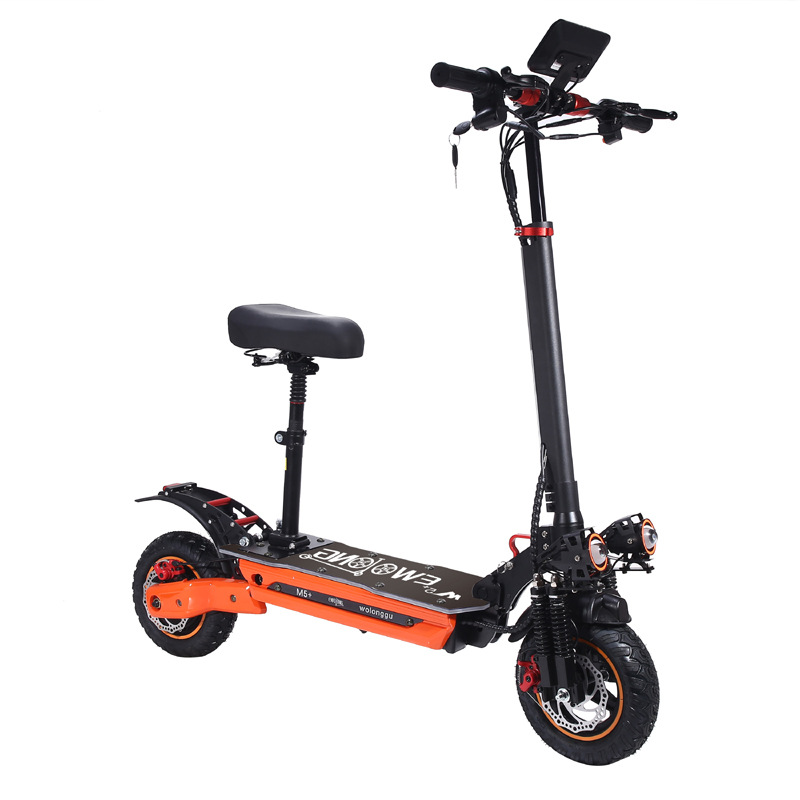 Adult Off-Road Electric Scooter 48V1000W Lithium Battery Foldable Dual-Drive Off-Road Electric Vehicle