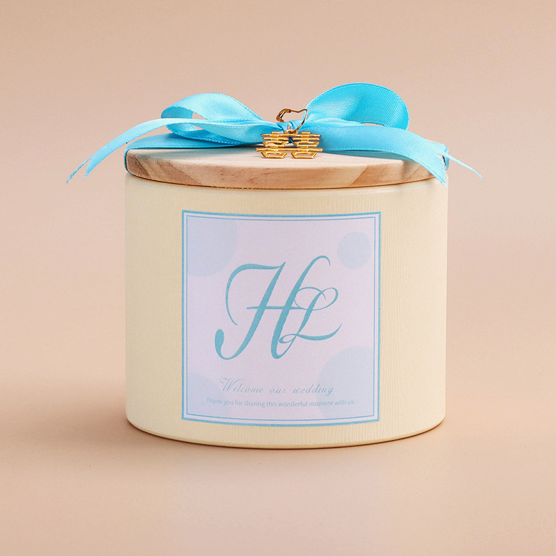 X08T14 흰색 항아리 파란색 스티커 (Xi 캐릭터 펜던트)