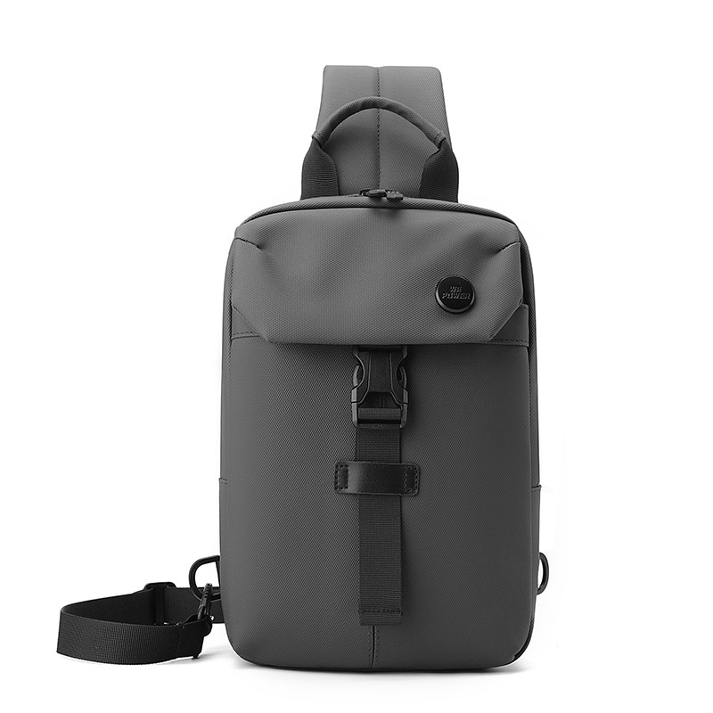 WEPOWER nuevo tipo de bolso de pecho casual para hombres, bolso de hombro de gran capacidad, diseño simple y moderno, bolso de mochila práctica.