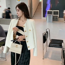 春季高档小香风外套女装春秋2024新款韩版长袖宽松夹克短款上衣潮