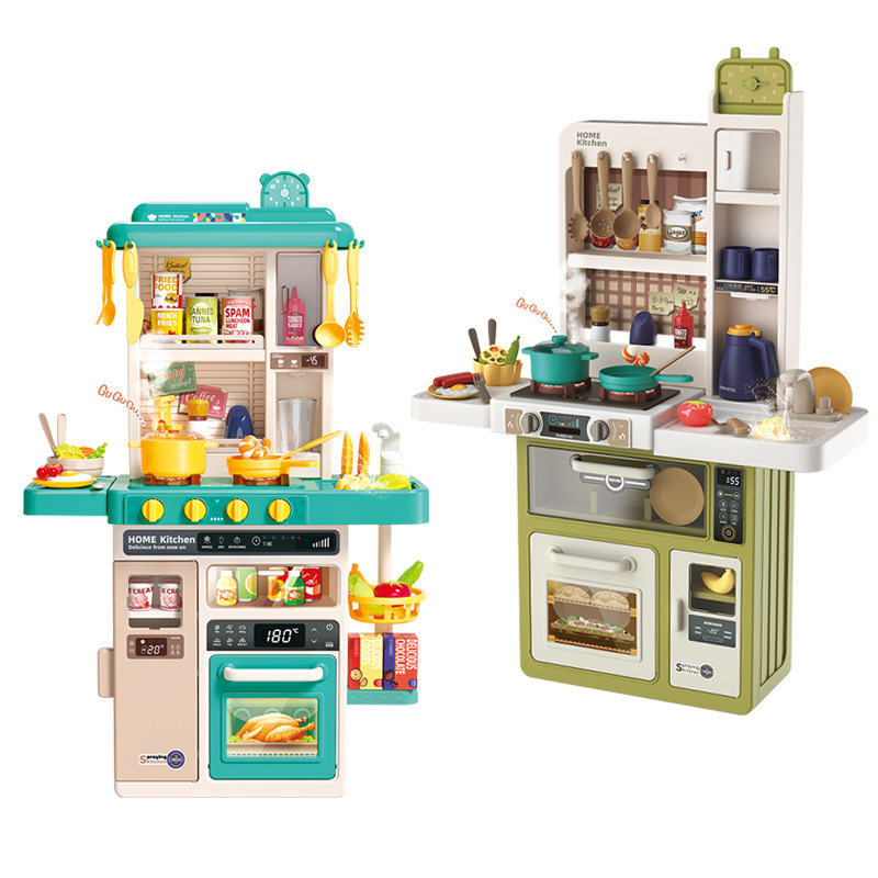 Nuevos juguetes transfronterizos de cocina para niños y niñas, cocina de simulación de mesa de cocina para niños y niñas.