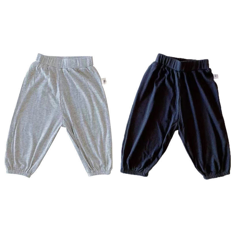 ベビーパンツ夏薄い防蚊パンツモーダル空調ズボン男性と女性の赤ちゃん大型ppパンツ通気性お尻パンツ|undefined