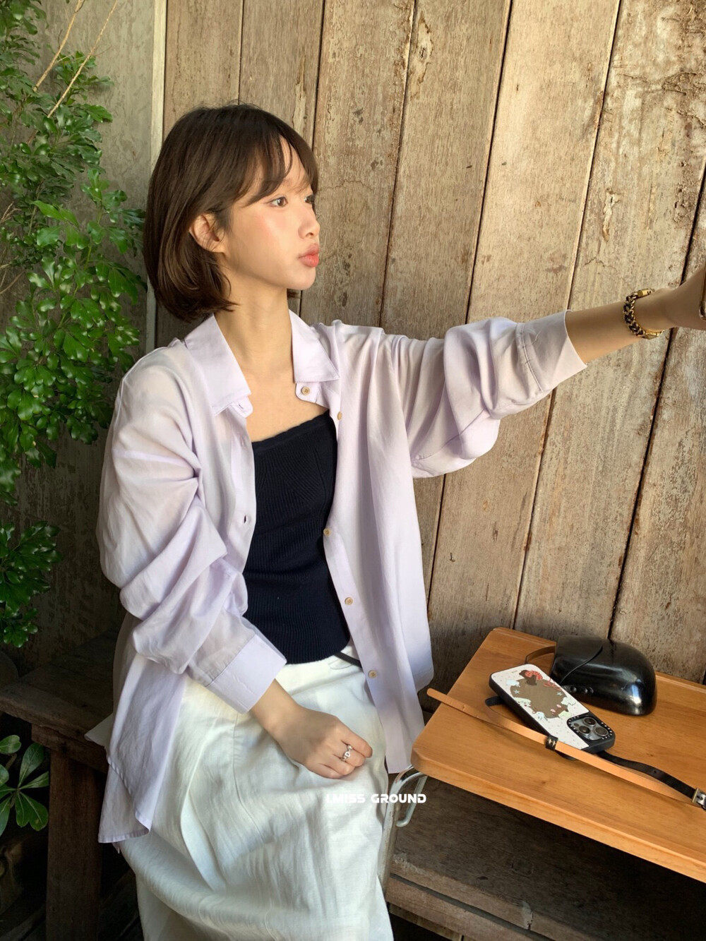 Áo sơ mi nữ dài tay cổ bẻ chất liệu tencel phong cách Hàn Quốc đi làm — màu sắc, Hàn Lan, trắng ngà, xanh nhạt chi tiết 10