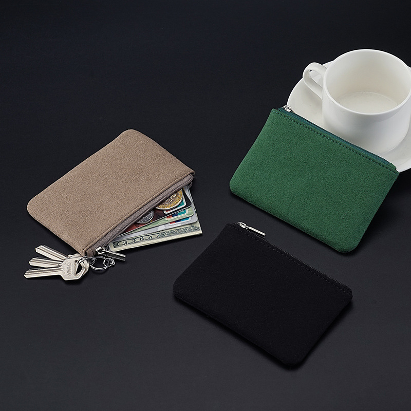 Bolso de cambio, bolso de bolsa de piel, bolso de almacenamiento, bolso de tarjetas, bolso de tarjetas, bolso de llaves, bolso de tarjetas de cambio, cartera encantadora, mujer