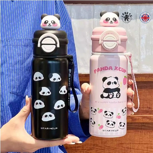 Cartoon cute children's high quality glass with glass stainless steel, teapot for elementary school students