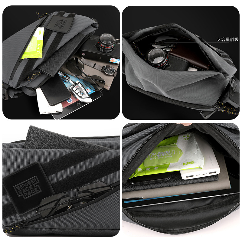 Wepower nuevos hombres de pecho bolsa de mensajero de moda al aire libre deportes cintura bolsa casual bolsa de hombro de gran capacidad